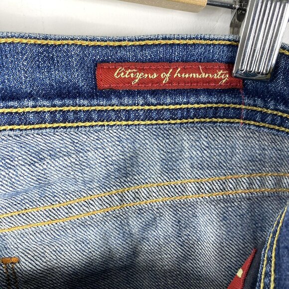 Citizens Of Humanity Jeans Womens Size 27 Ingrid Low Rise Waist Flare Denim Y2K - Picture 5 of 7